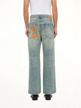 Light Wash Dove Denim Pants in Light Mud Wash