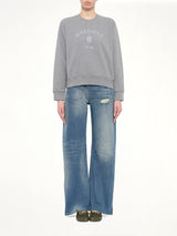 Margiela 6 Sweatshirt in Grey Melange