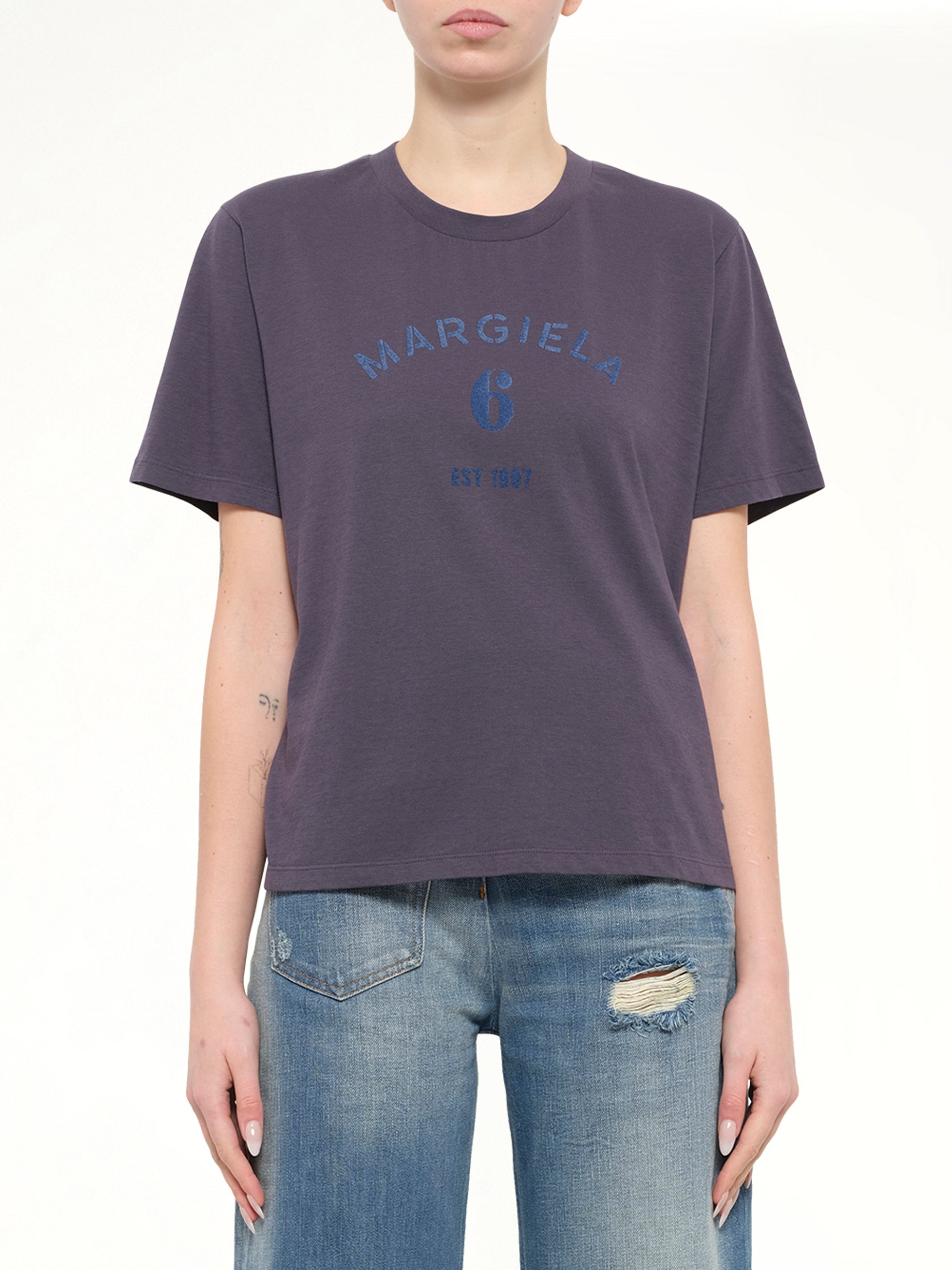 Margiela 6 T-Shirt in Midnight Blue