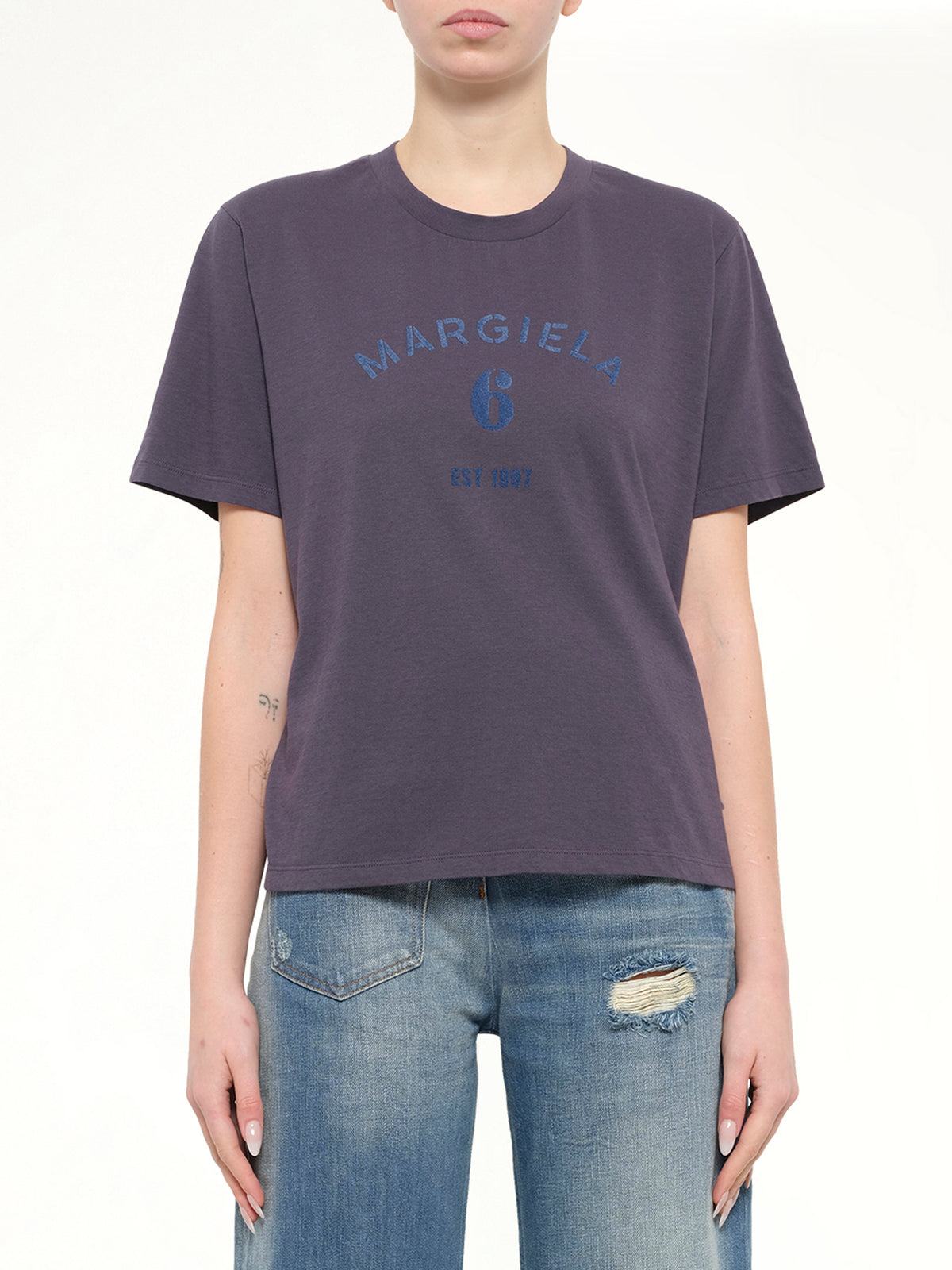 Margiela 6 T-Shirt in Midnight Blue