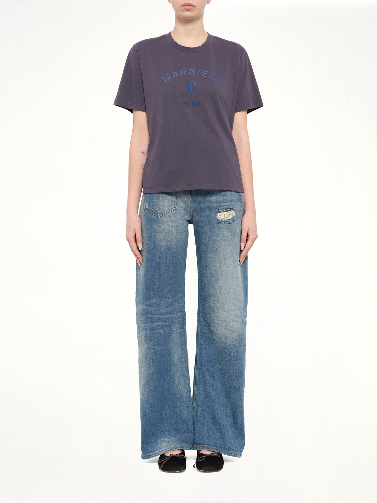 Margiela 6 T-Shirt in Midnight Blue