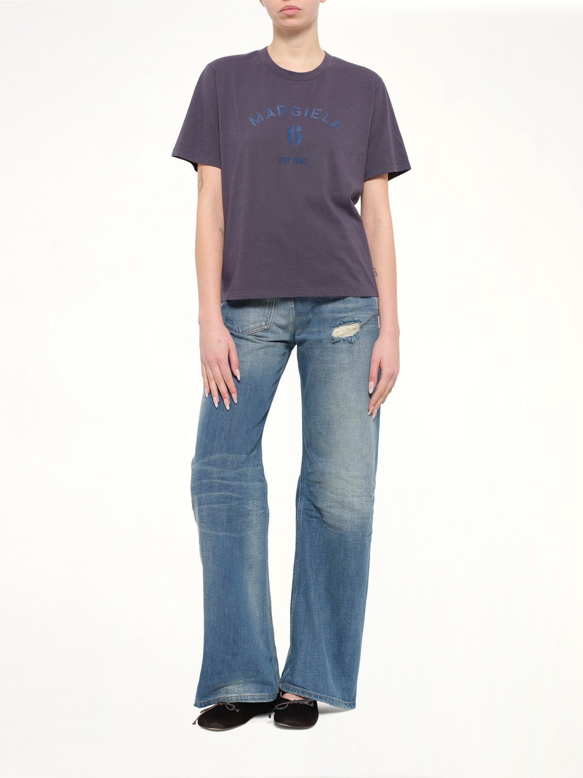 Margiela 6 T-Shirt in Midnight Blue