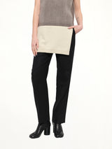 Minimal Elastic Waistband Trousers in Black