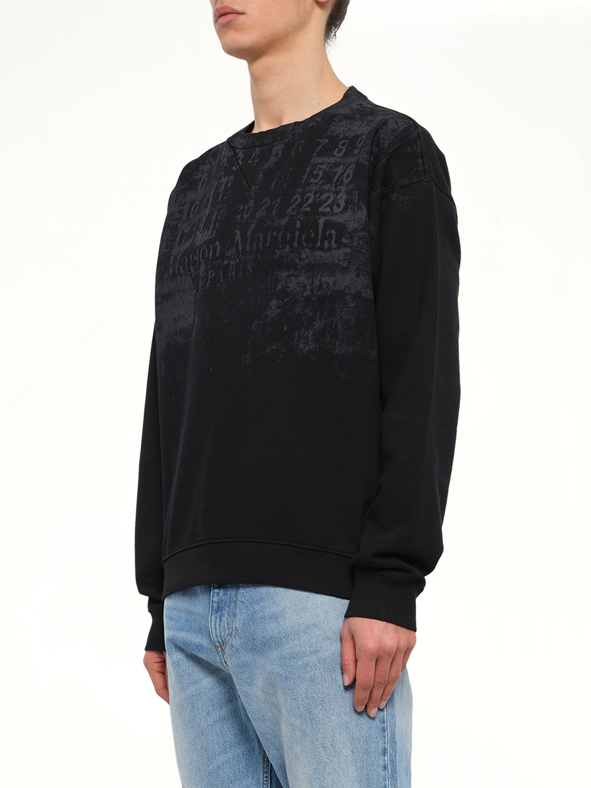 Number Sweatshirt in Black