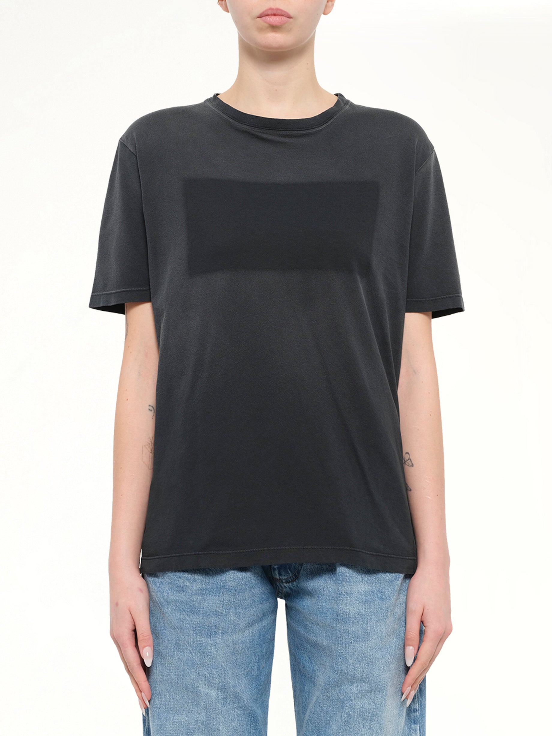 Patch T-Shirt in Washed Black