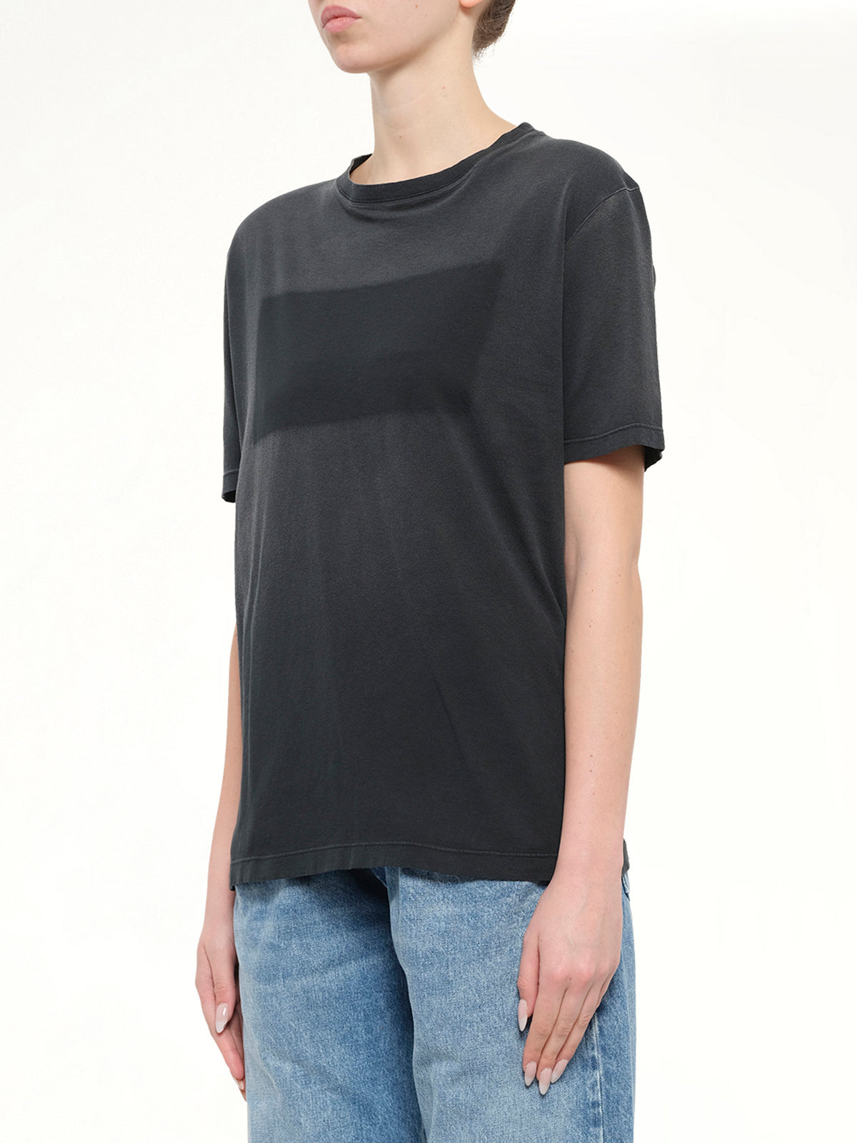 Patch T-Shirt in Washed Black