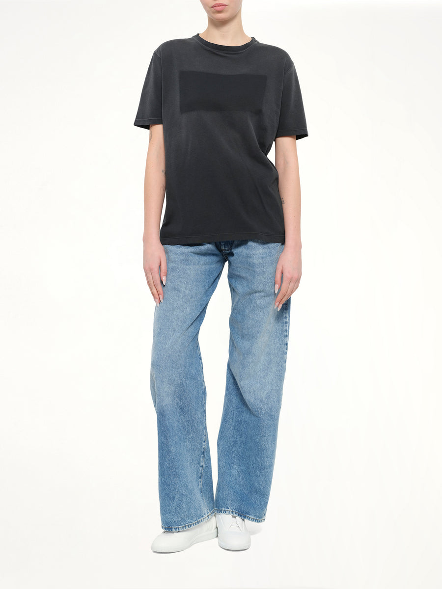 Patch T-Shirt in Washed Black