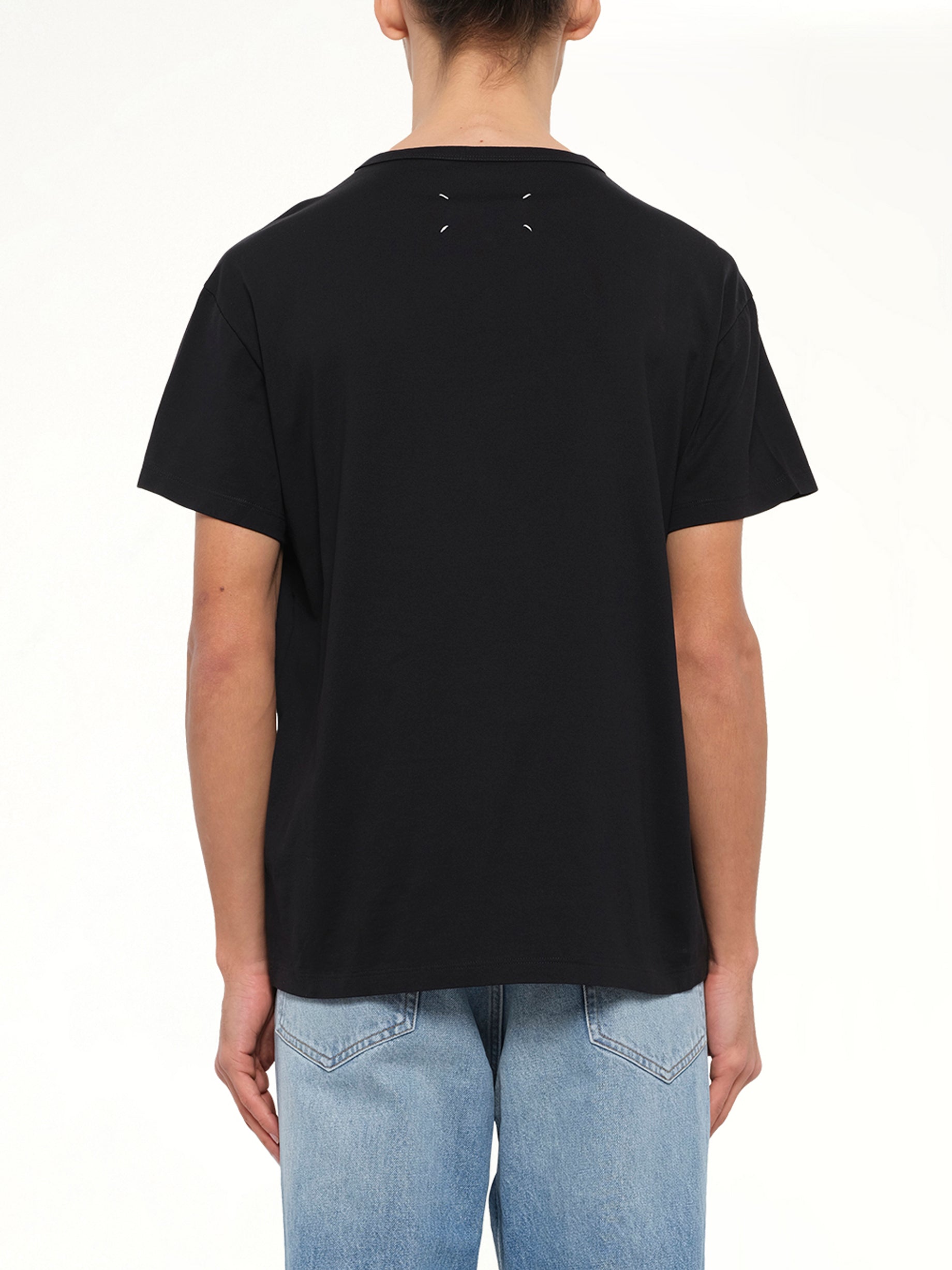 Reversed Logo T-Shirt in Black