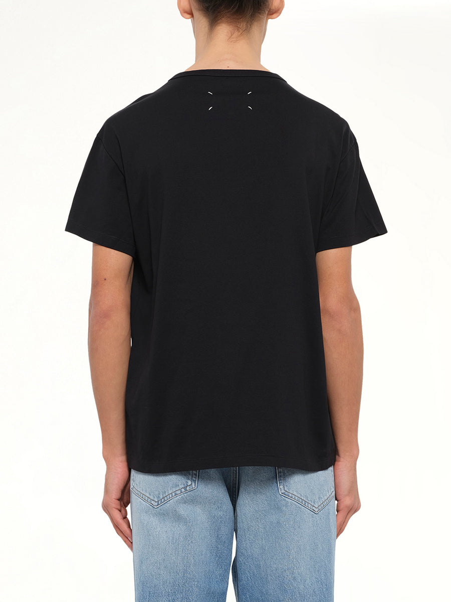 Reversed Logo T-Shirt in Black