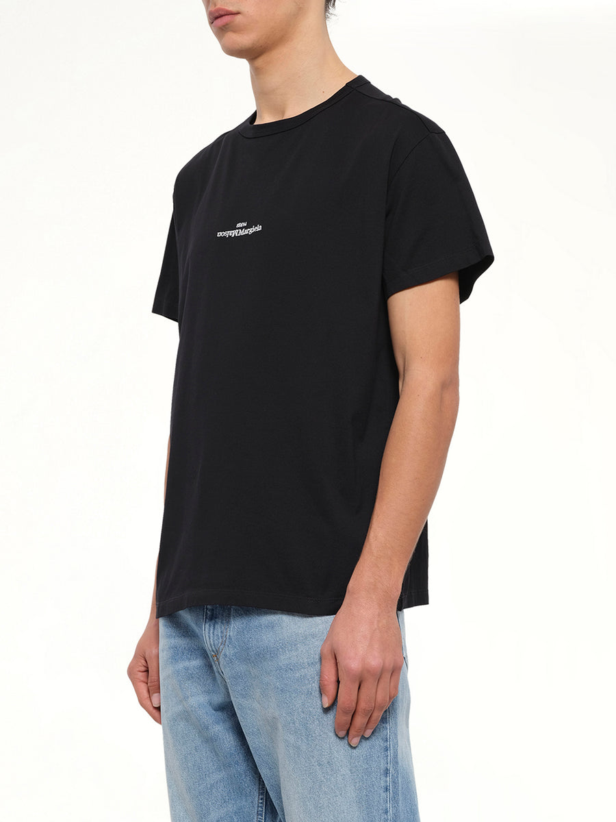 Reversed Logo T-Shirt in Black