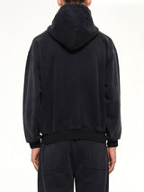 Side Eye Face Hoodie in Black