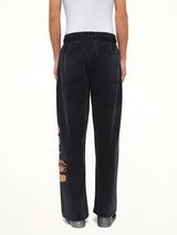 Side Eye Face Sweatpants in Black
