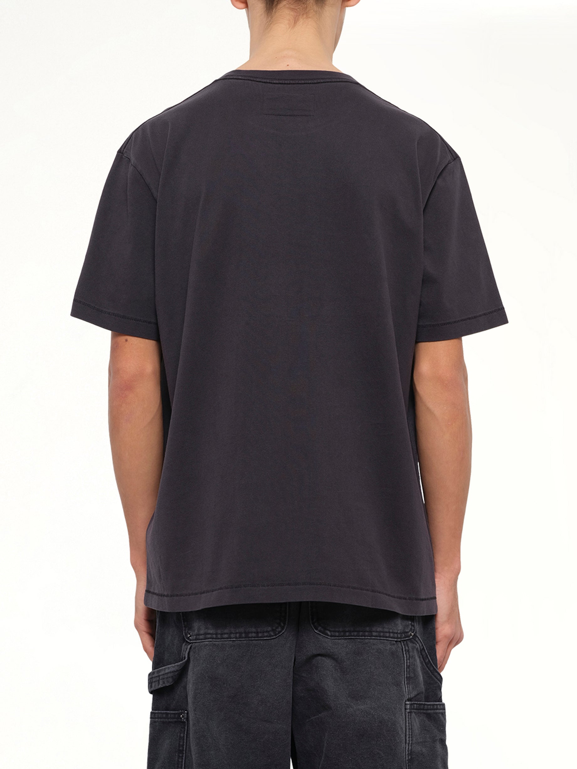Sketched Faces T-Shirt in Washed Black