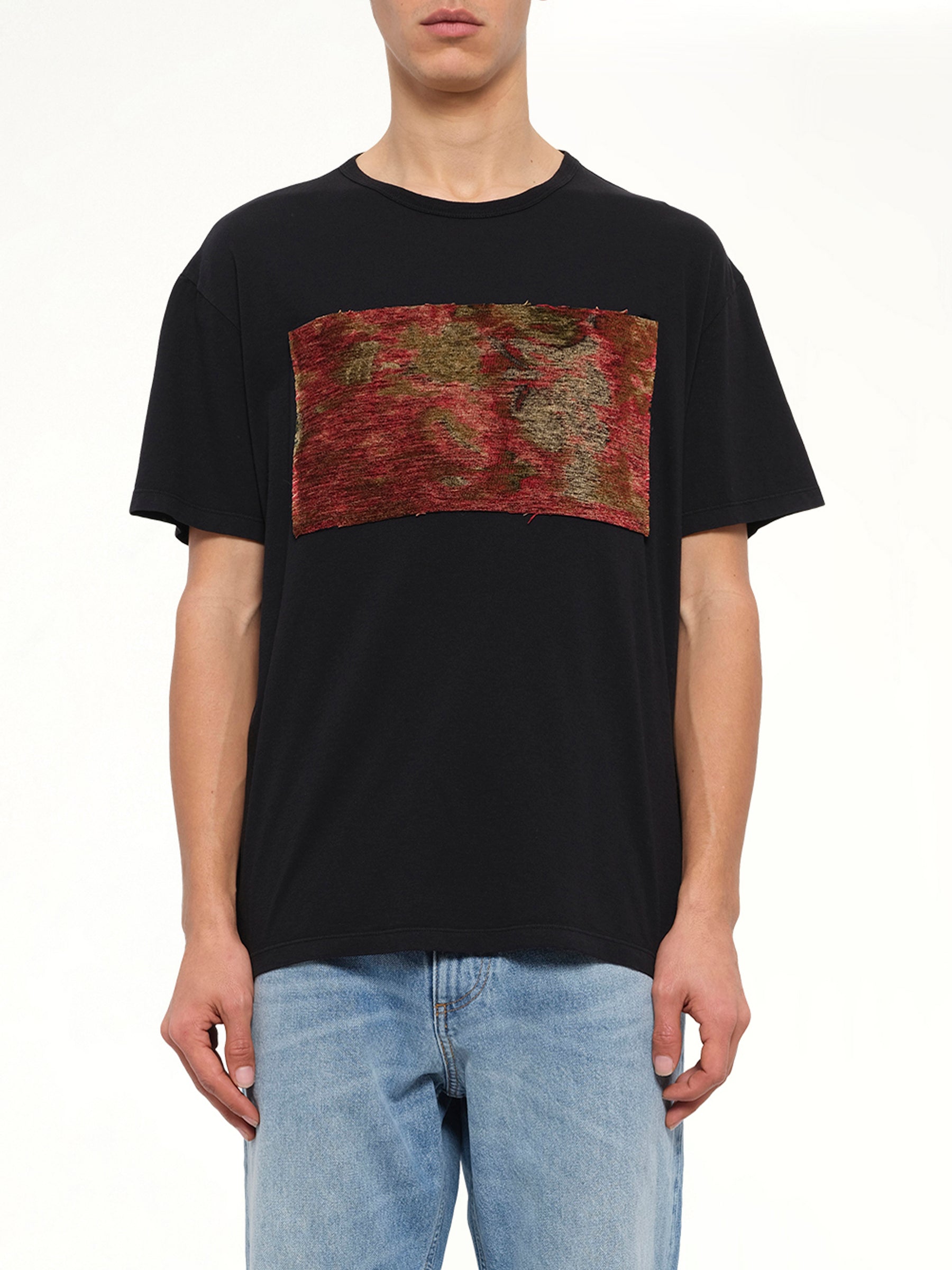 Tapestry Patch T-Shirt in Black