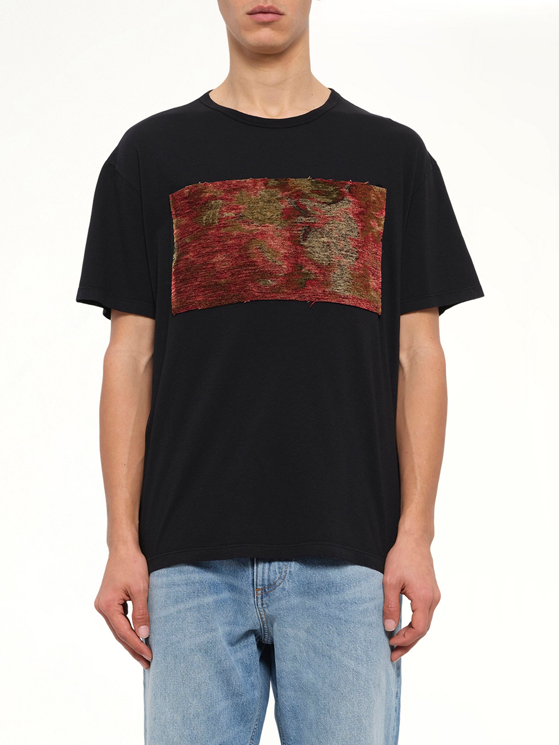 Tapestry Patch T-Shirt in Black
