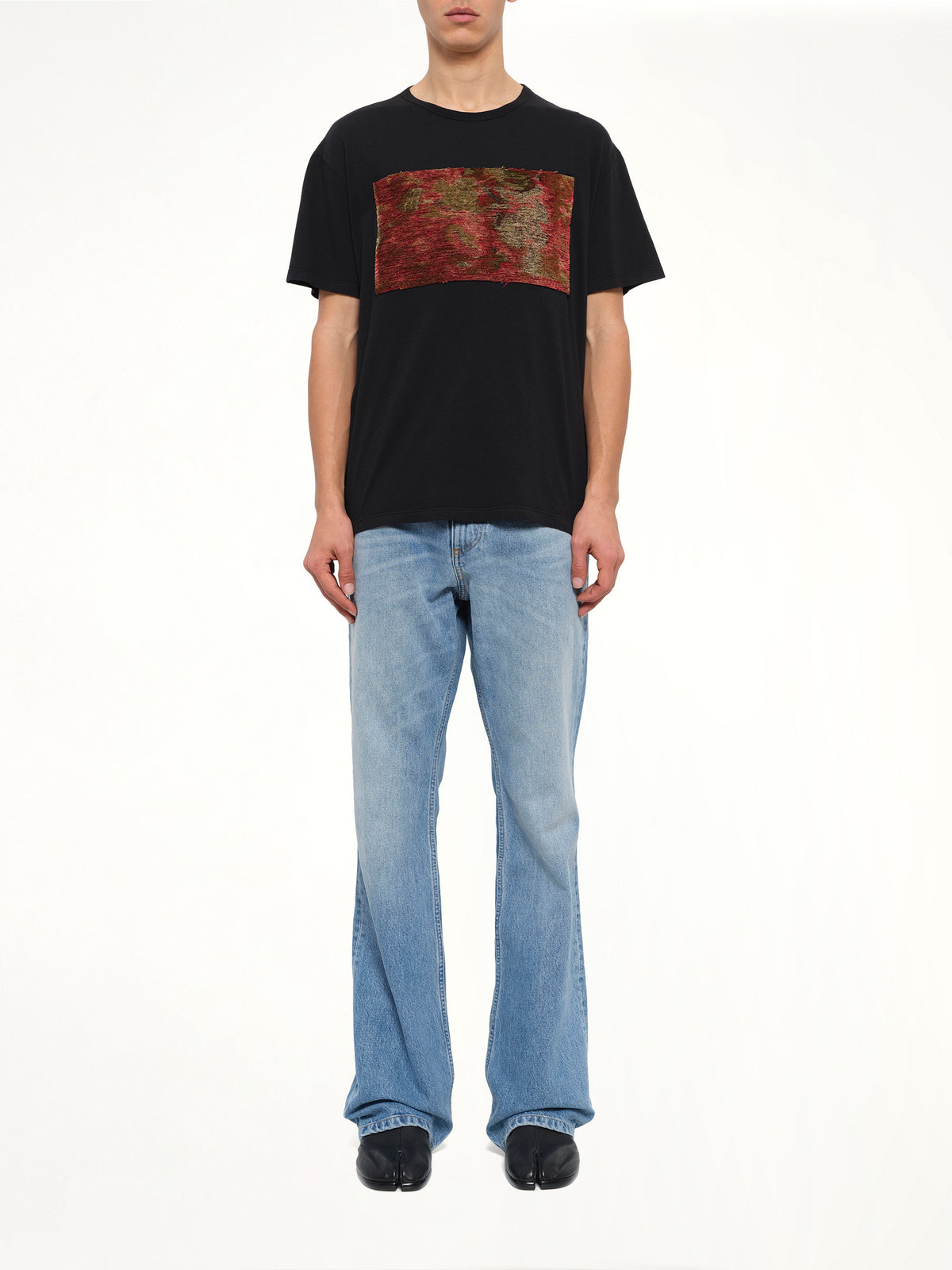 Tapestry Patch T-Shirt in Black