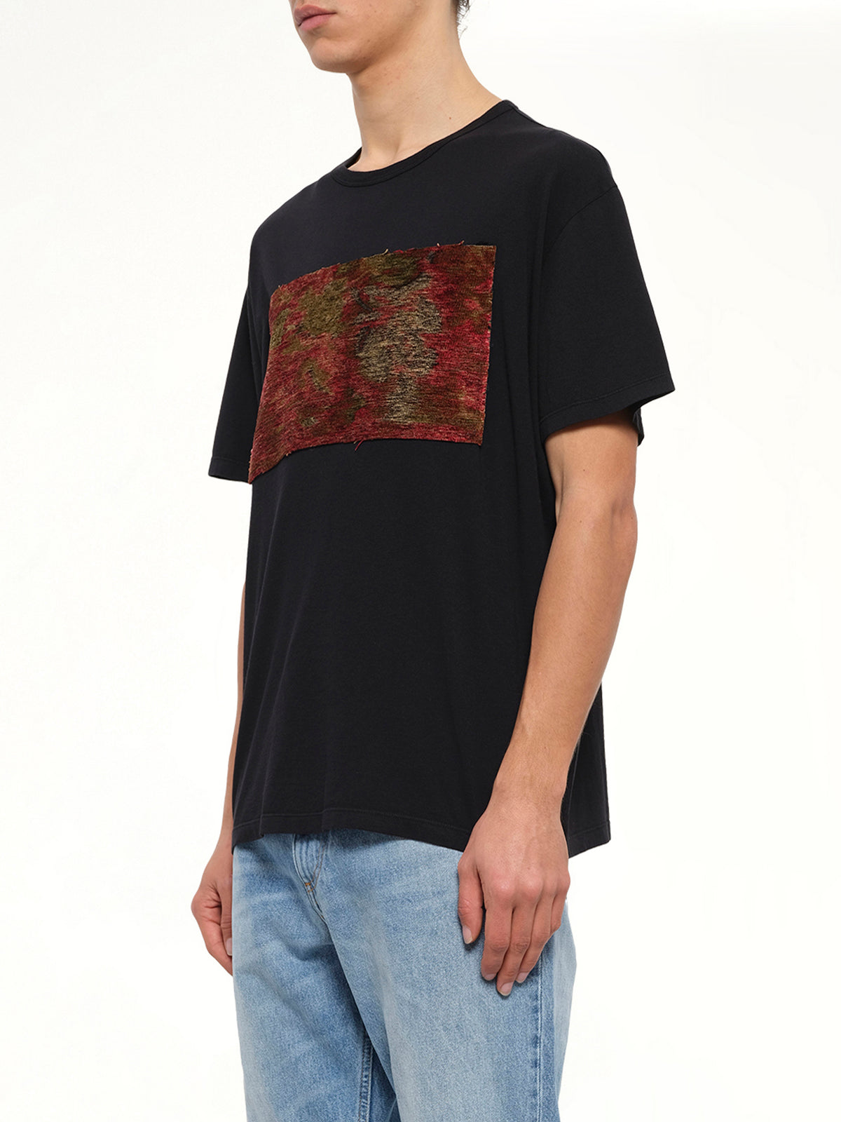 Tapestry Patch T-Shirt in Black