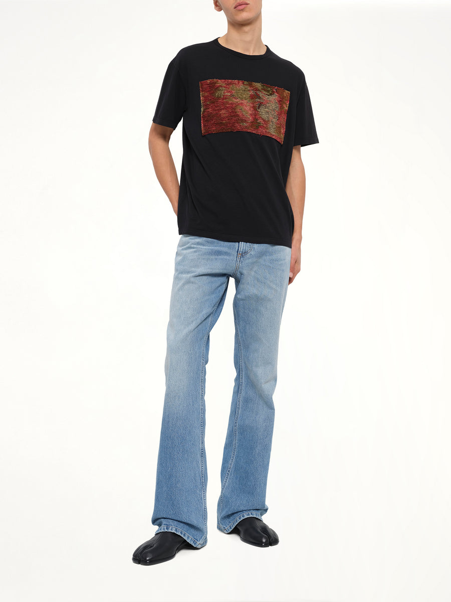 Tapestry Patch T-Shirt in Black