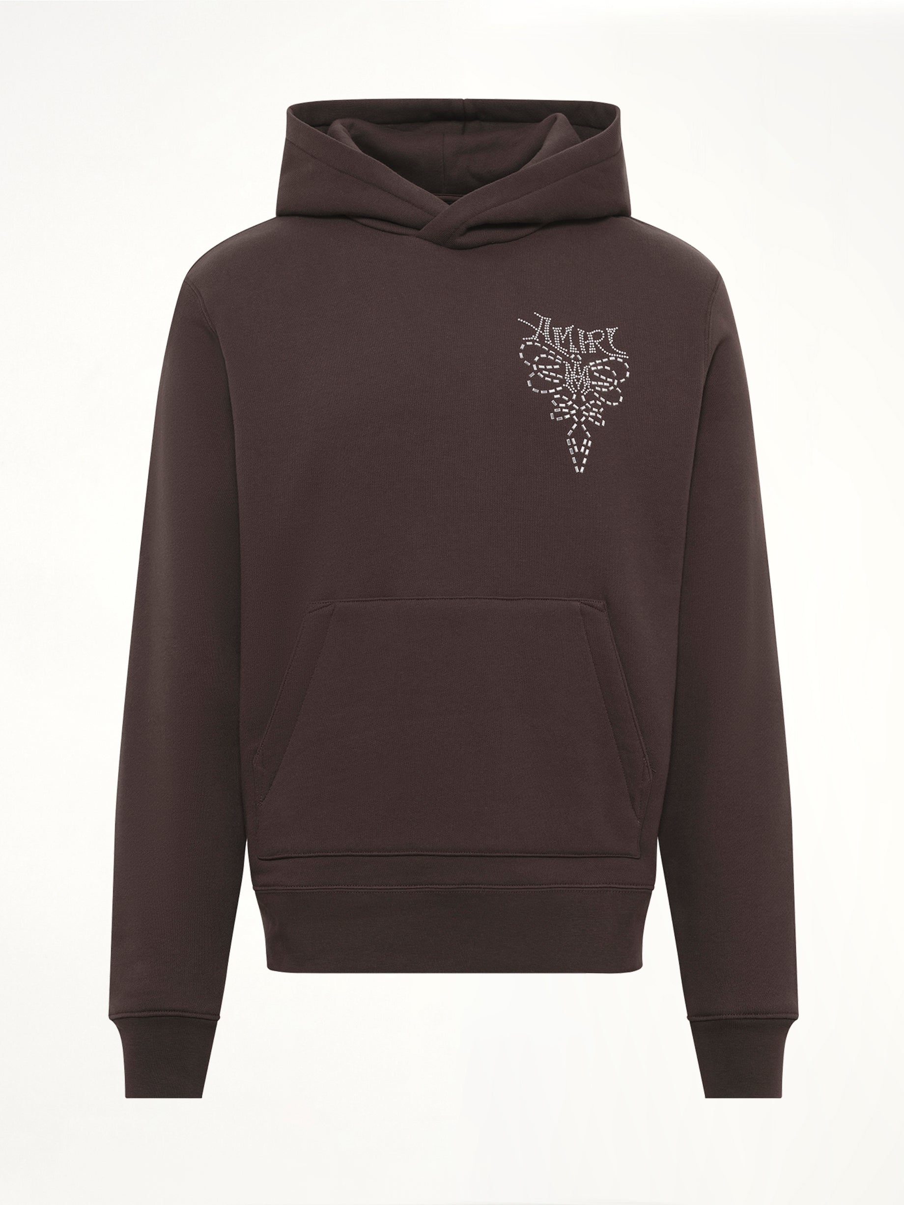 Amiri Lasso Embroidered Hoodie in Husk