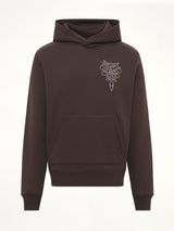 Amiri Lasso Embroidered Hoodie in Husk