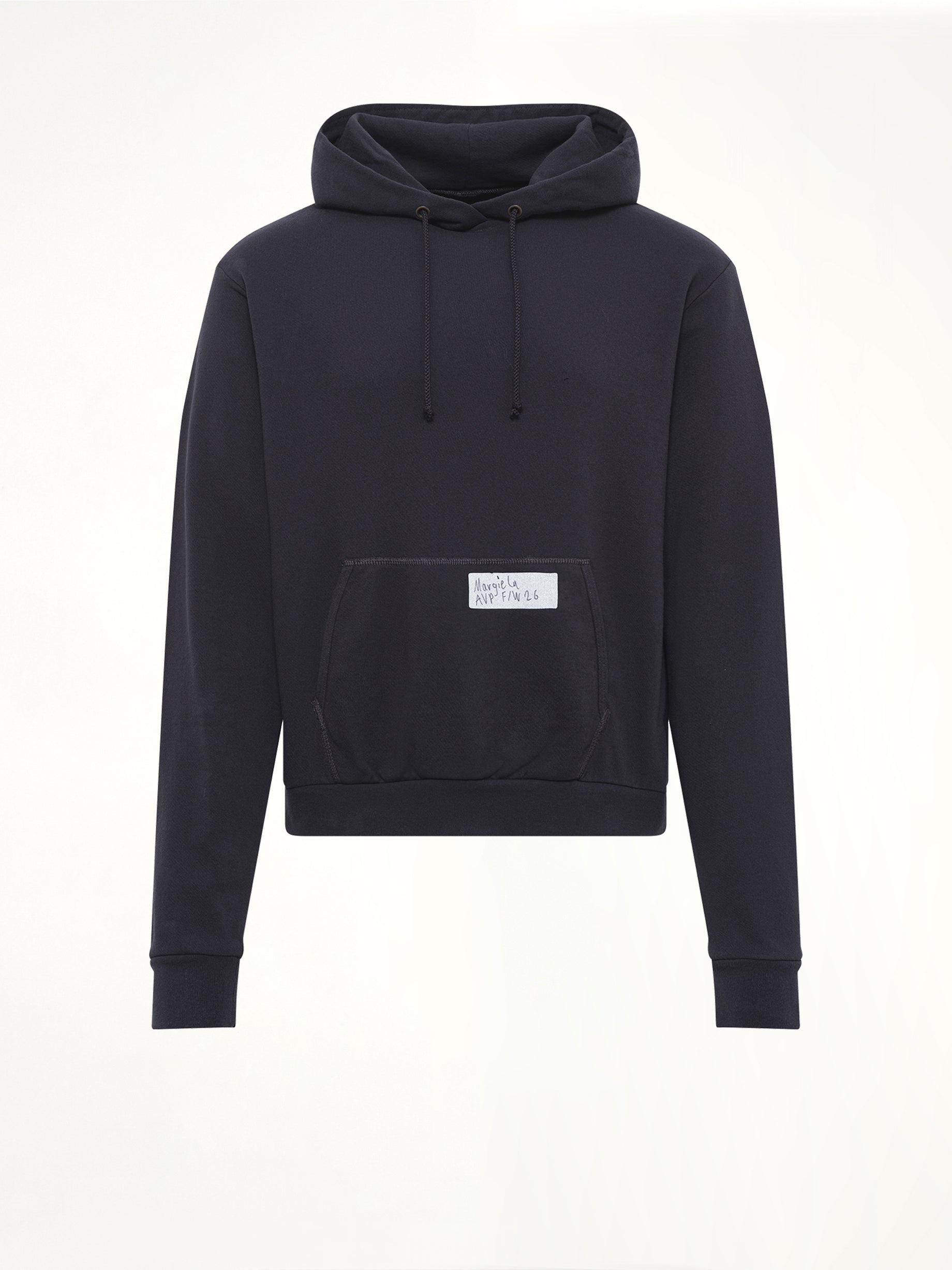 Bird Print Regular Hoodie in Blue