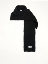 Boucle Knit Scarf in Black