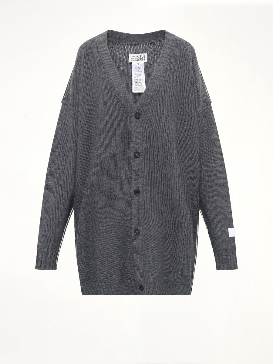 Cardigan in Grey melange