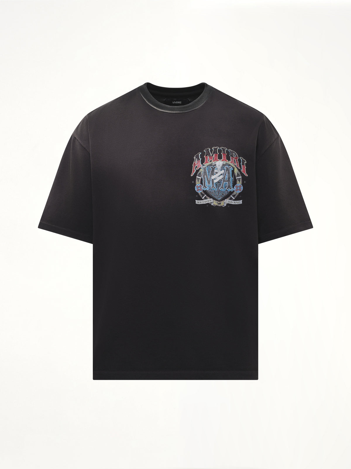 Crystal Amiri Hollywood Oversized T-Shirt in Black
