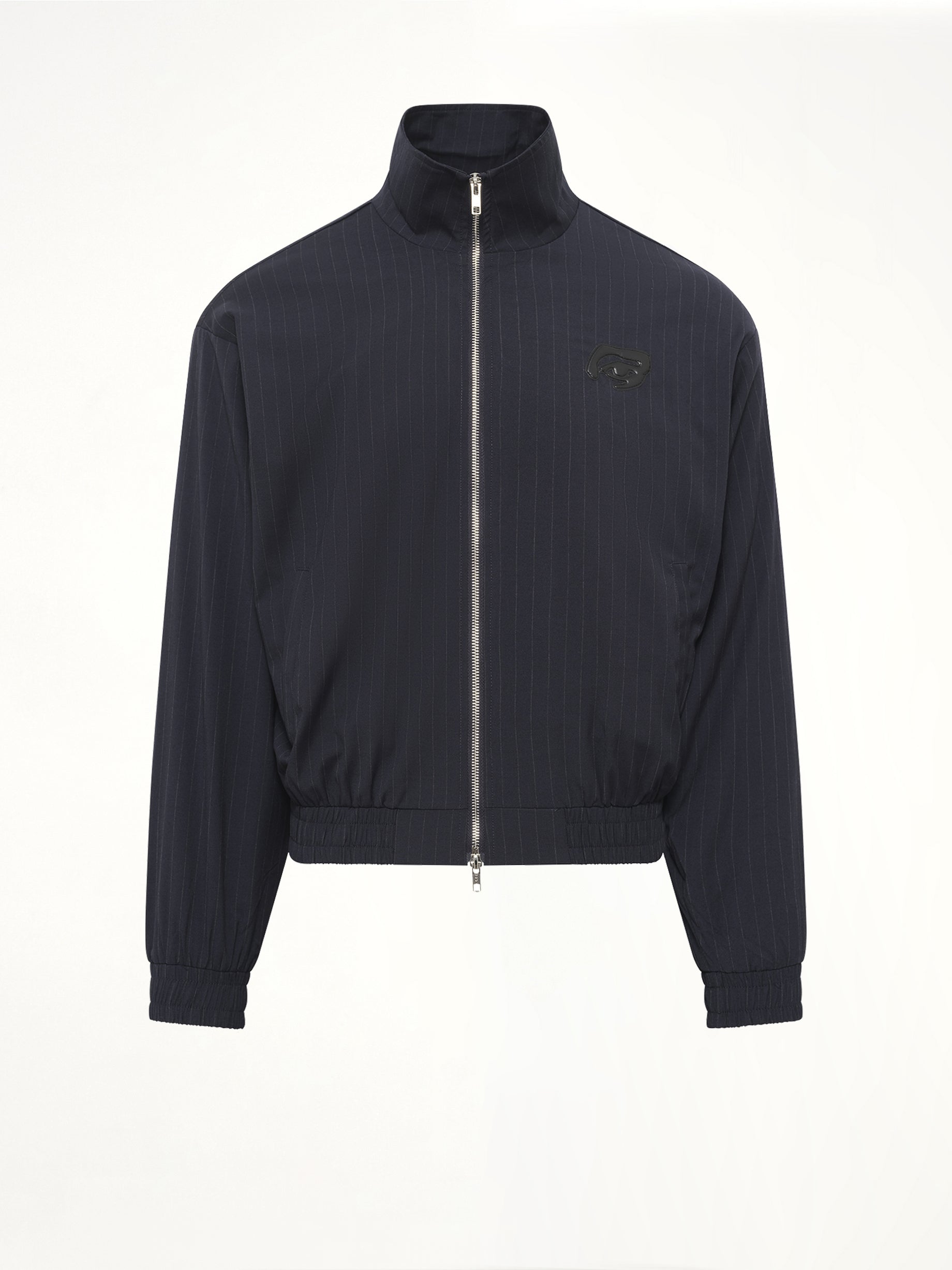 Eye Patch Pinstripe Tracksuit Jacket in Off White