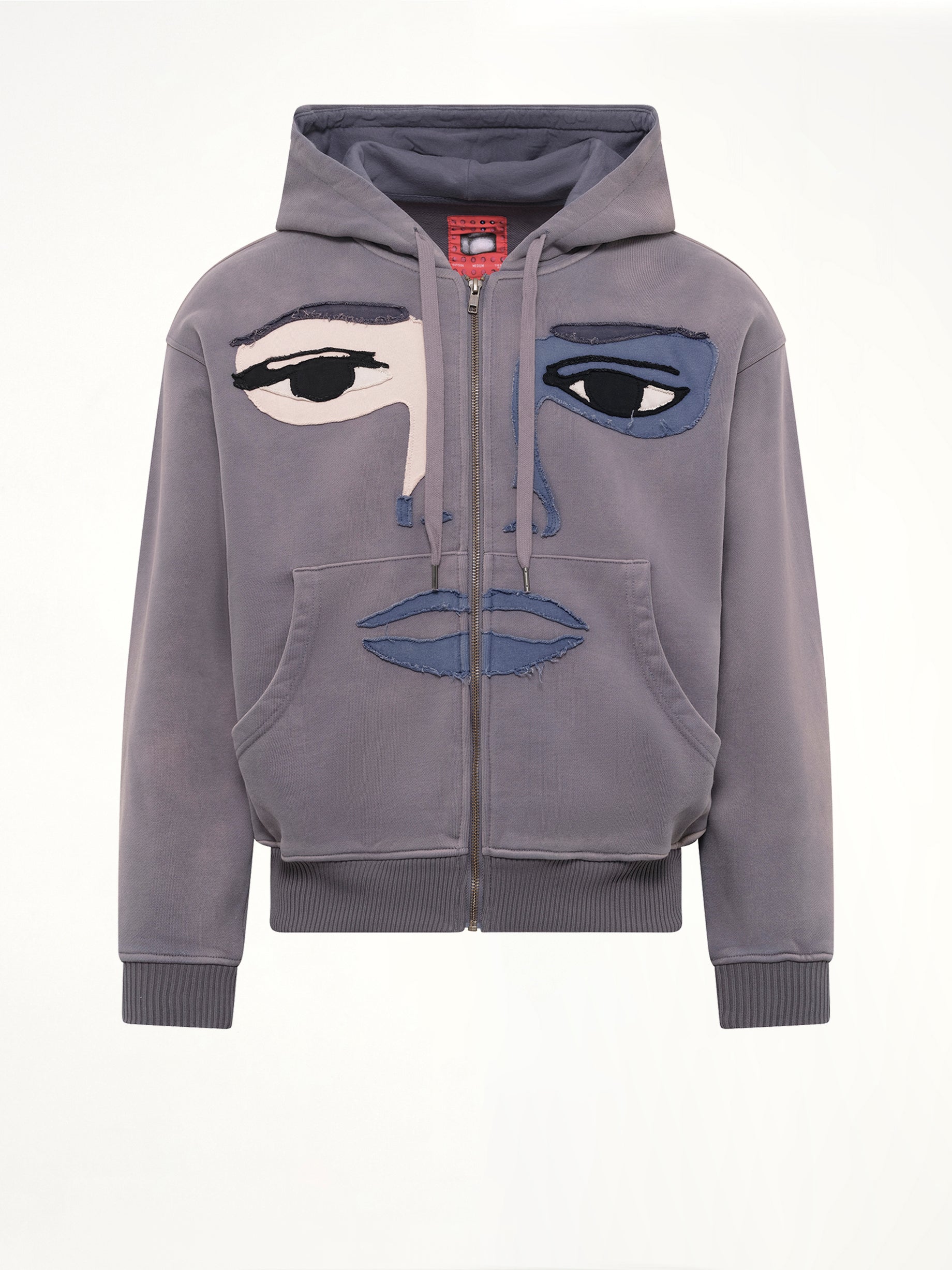 Face Hoodie in Slate