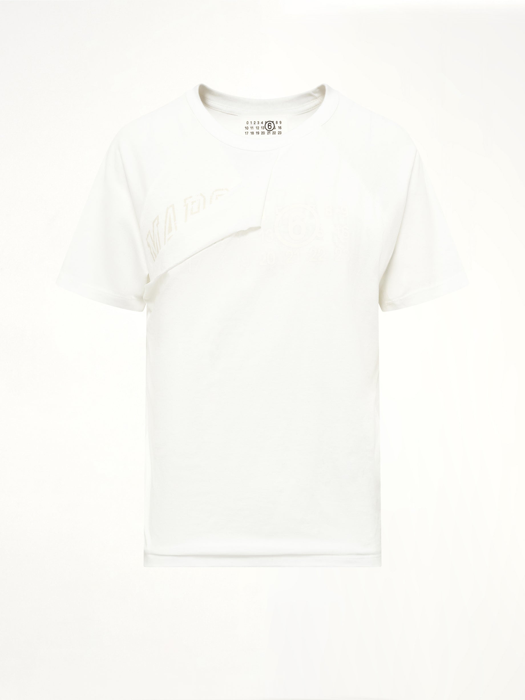 Layered Logo T-Shirt in Off White