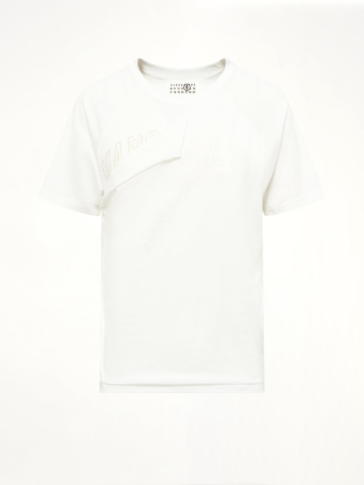 Layered Logo T-Shirt in Off White