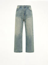 Light Wash Dove Denim Pants in Light Mud Wash