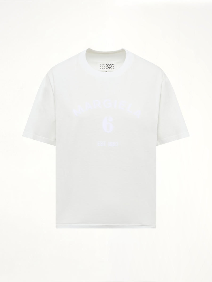 Margiela 6 T-Shirt in Off White