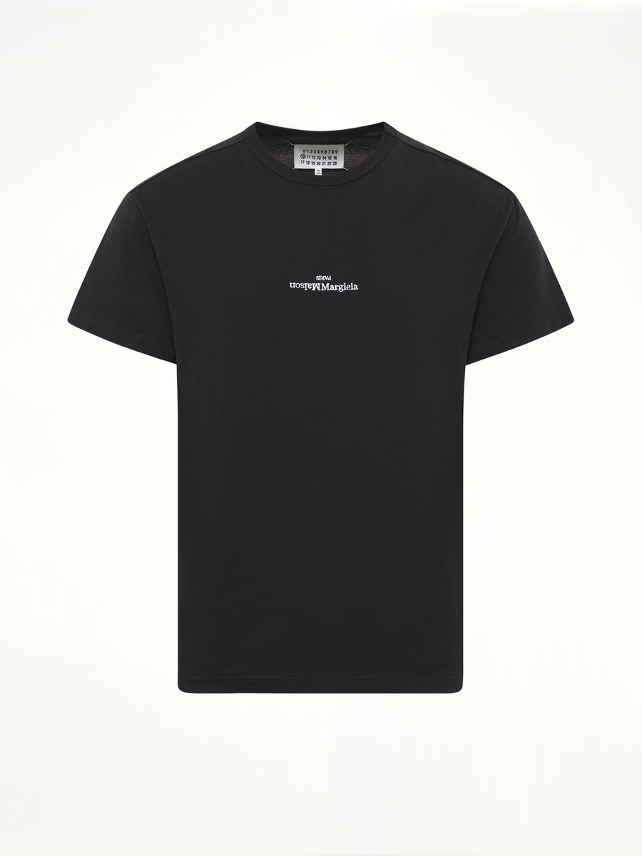 Reversed Logo T-Shirt in Black