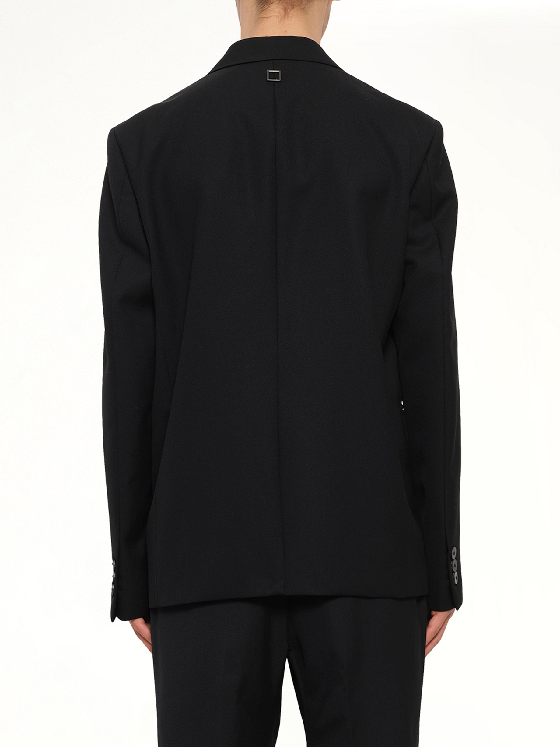 2 Button Wool Blazer in Black