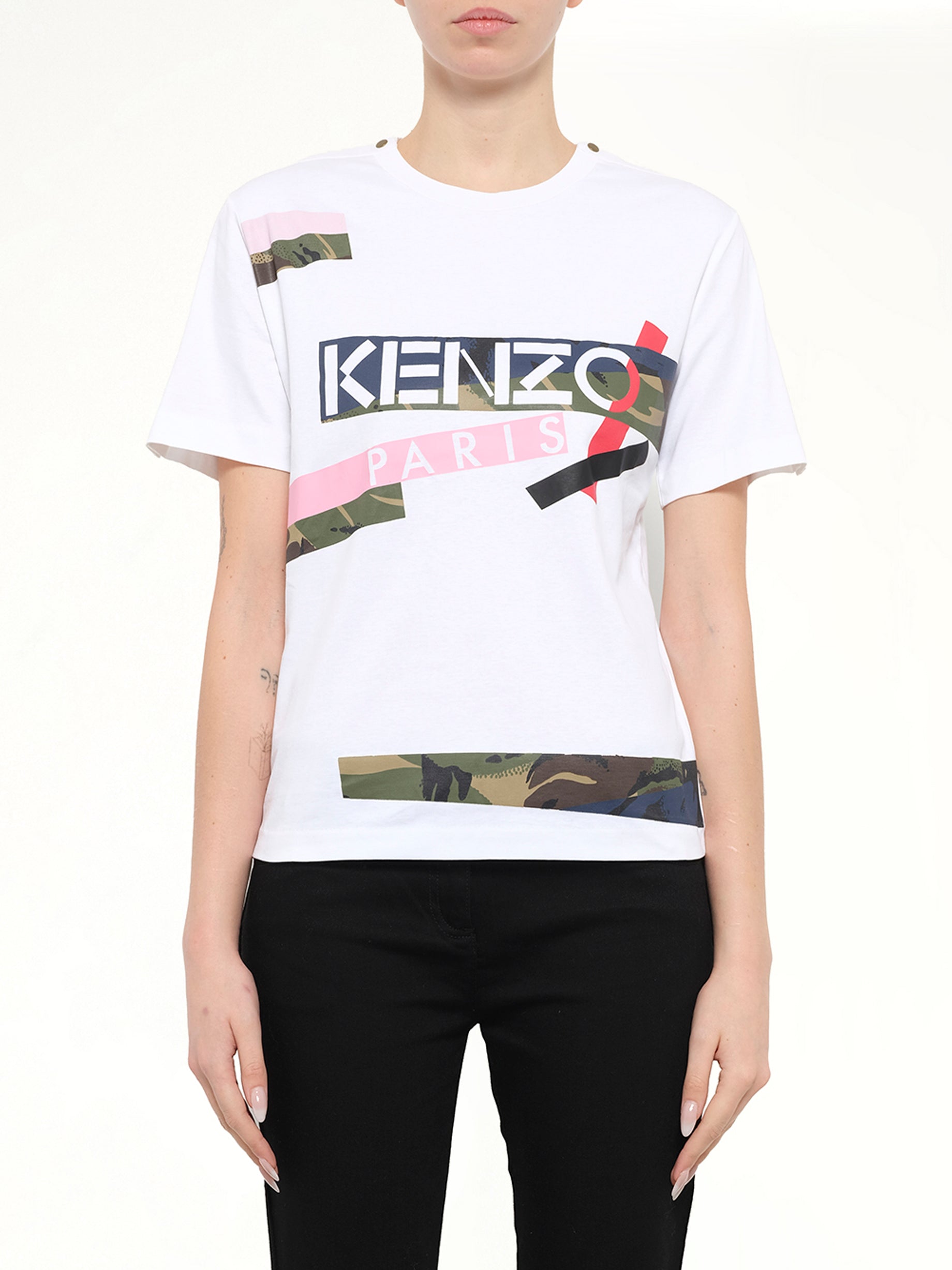 Kenzo Knit T-Shirt in White