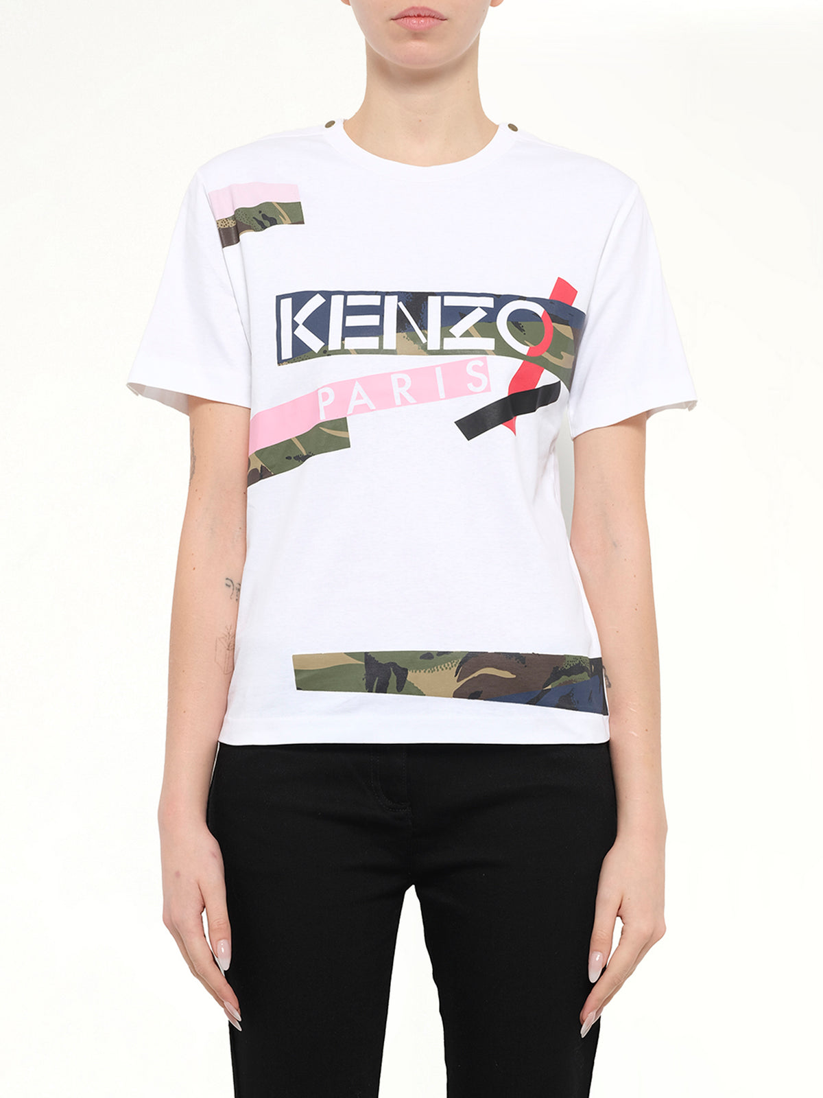 Kenzo Knit T-Shirt in White