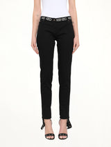Logo Skinny Jeans in Black