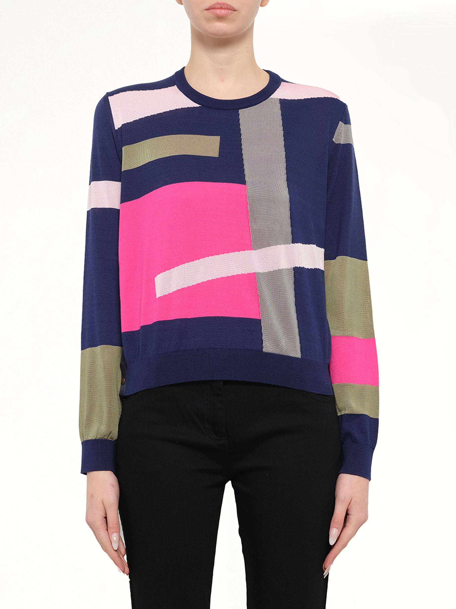 Long Sleeve Top in Multicolor