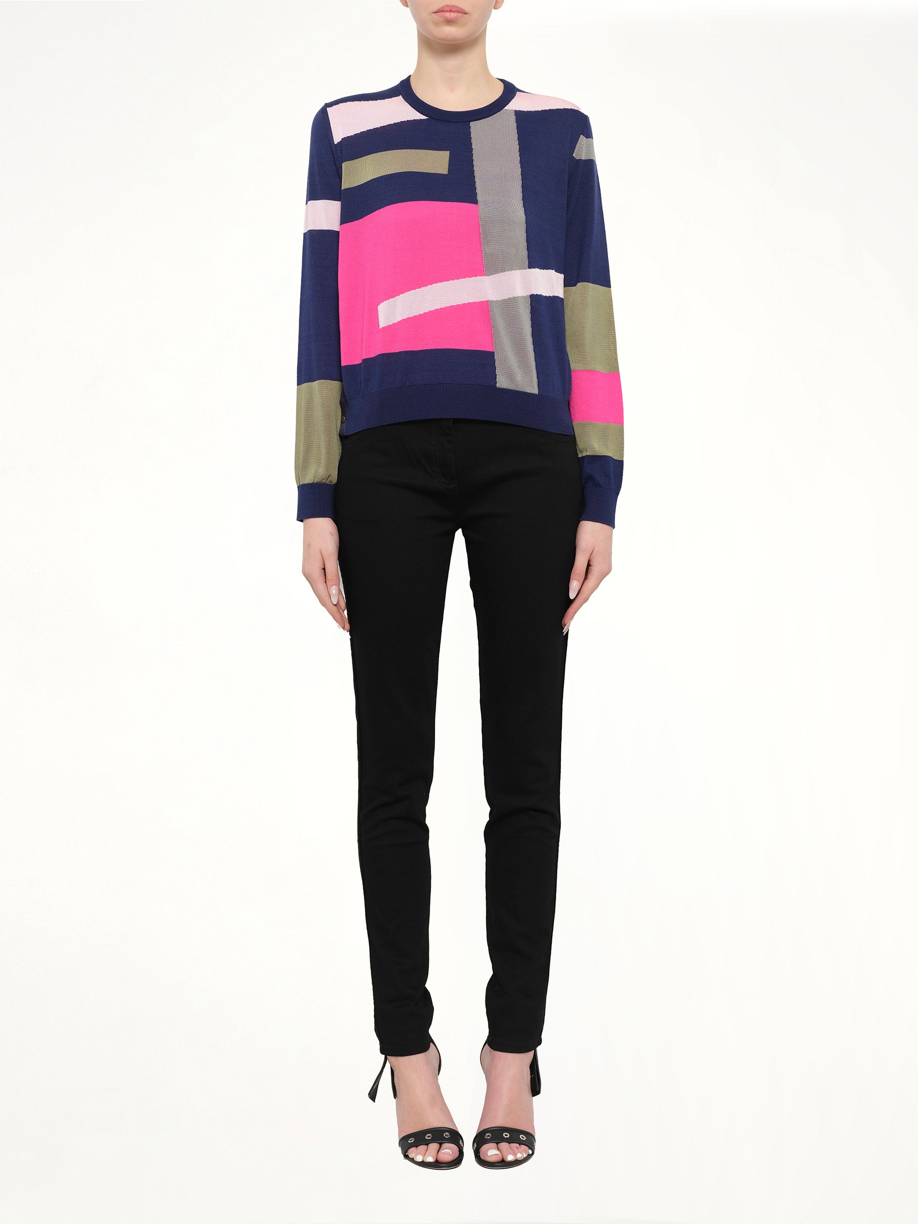 Long Sleeve Top in Multicolor