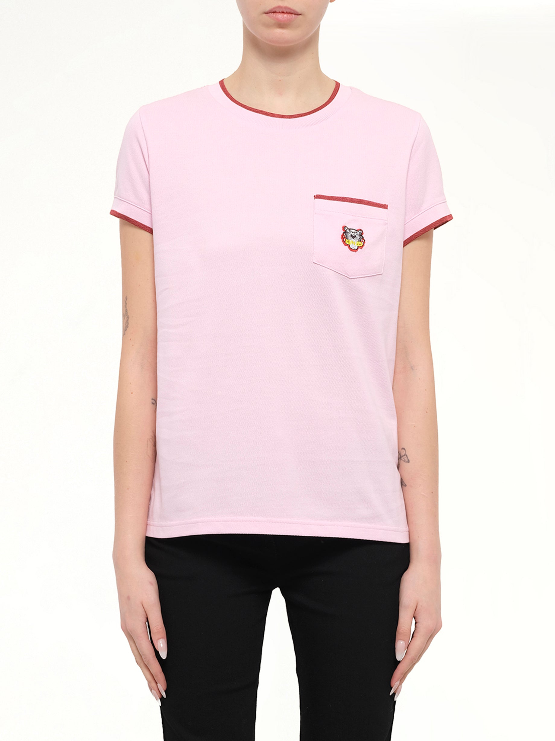 Tiger Crest T-Shirt in Pink