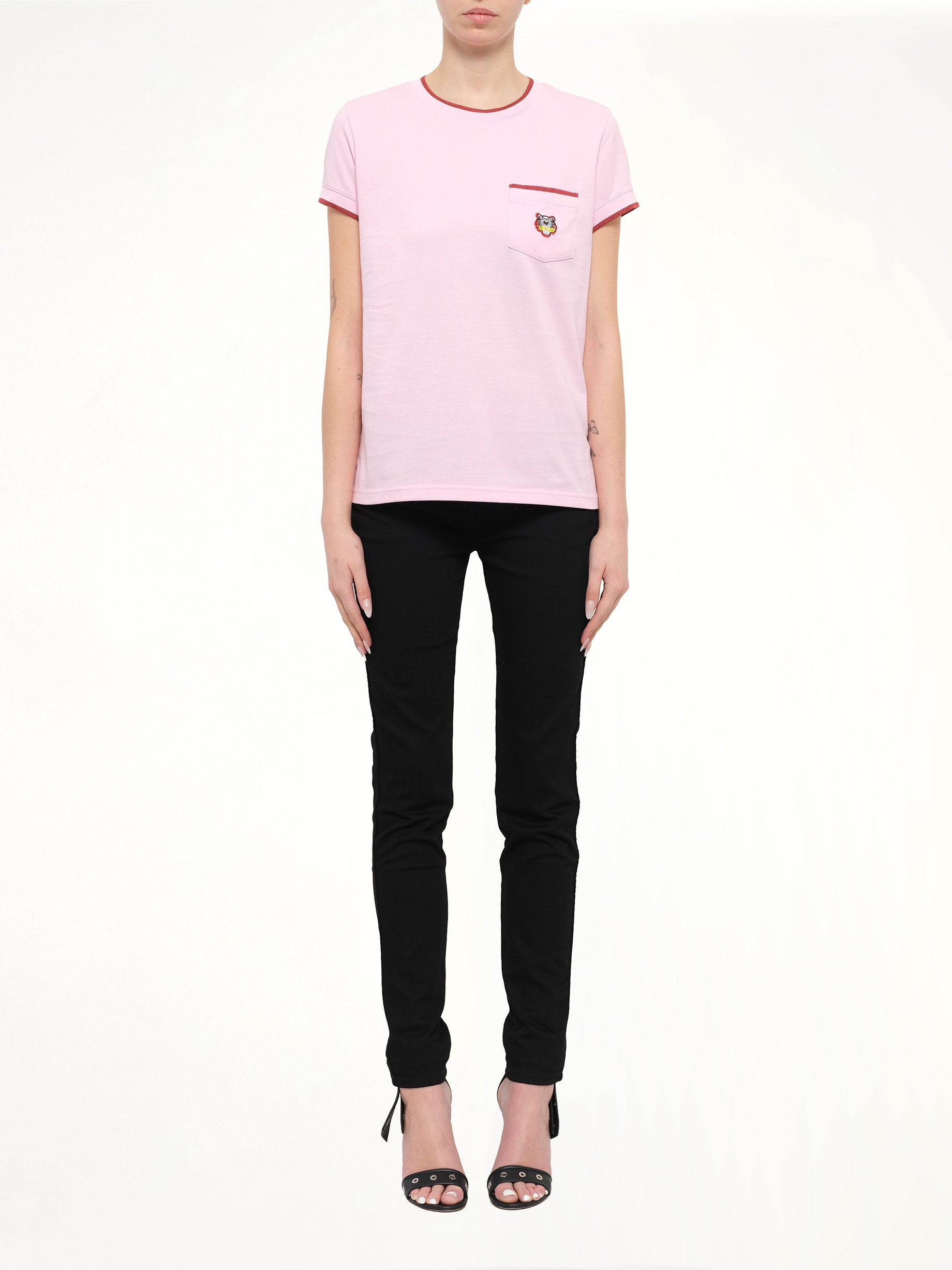 Tiger Crest T-Shirt in Pink