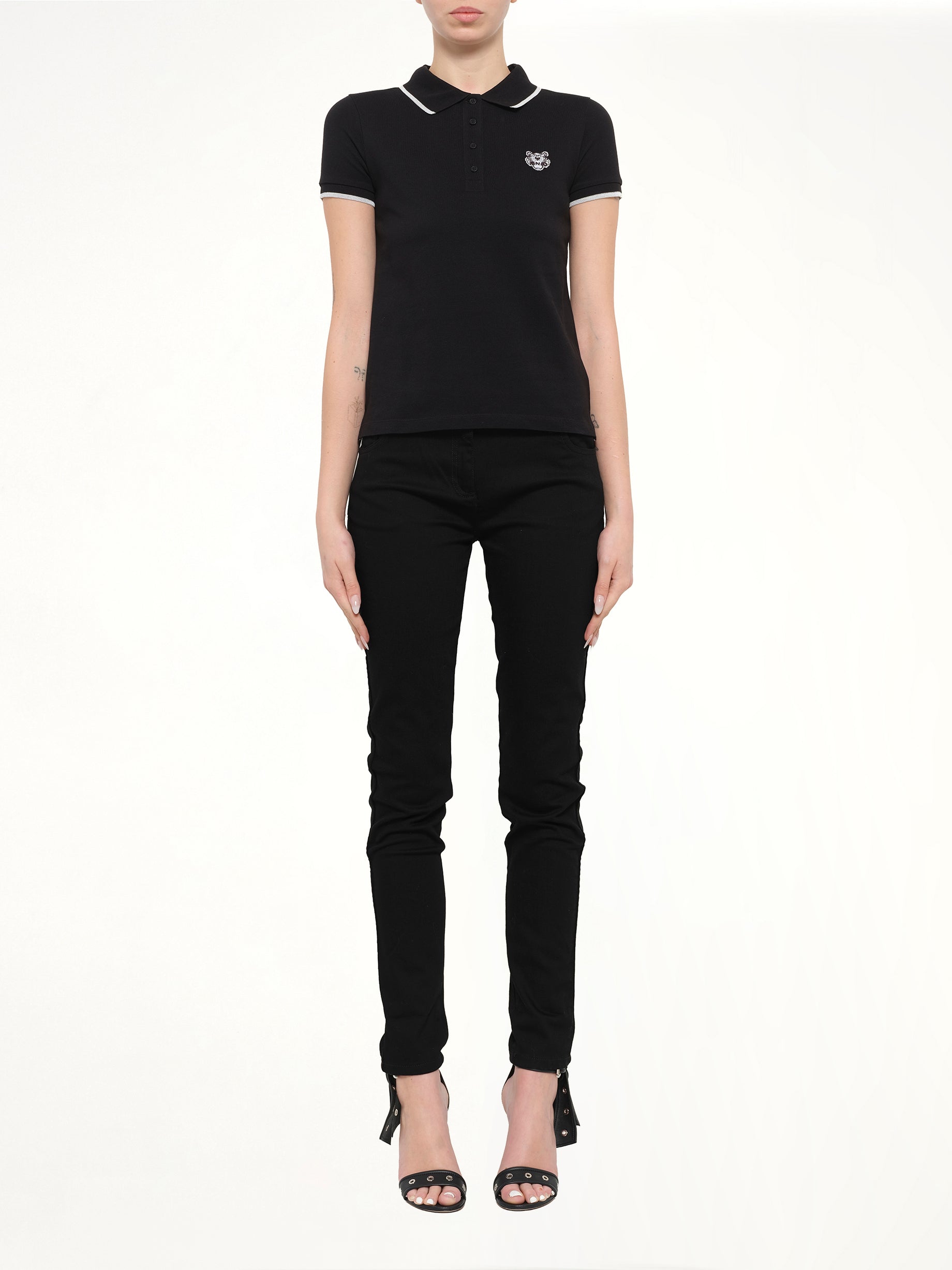 Tiger Polo in Black