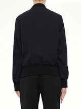 Zipped Teddy Jacket in Navy