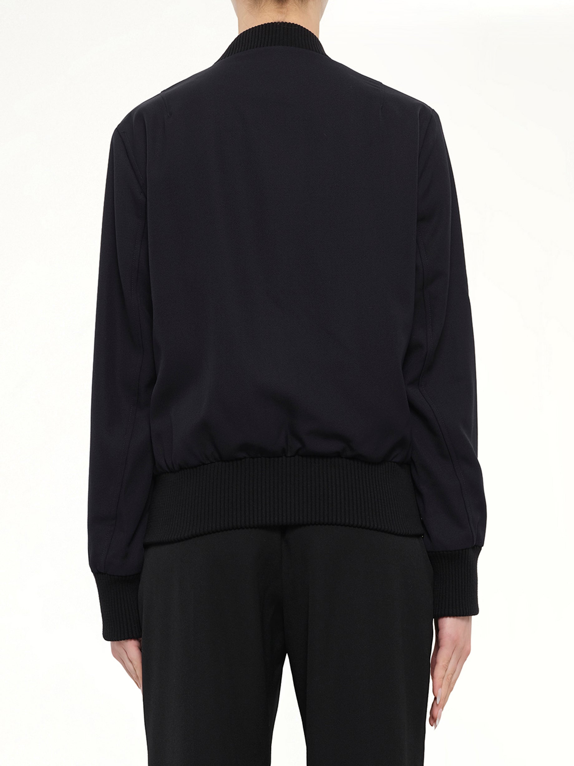 Zipped Teddy Jacket in Navy