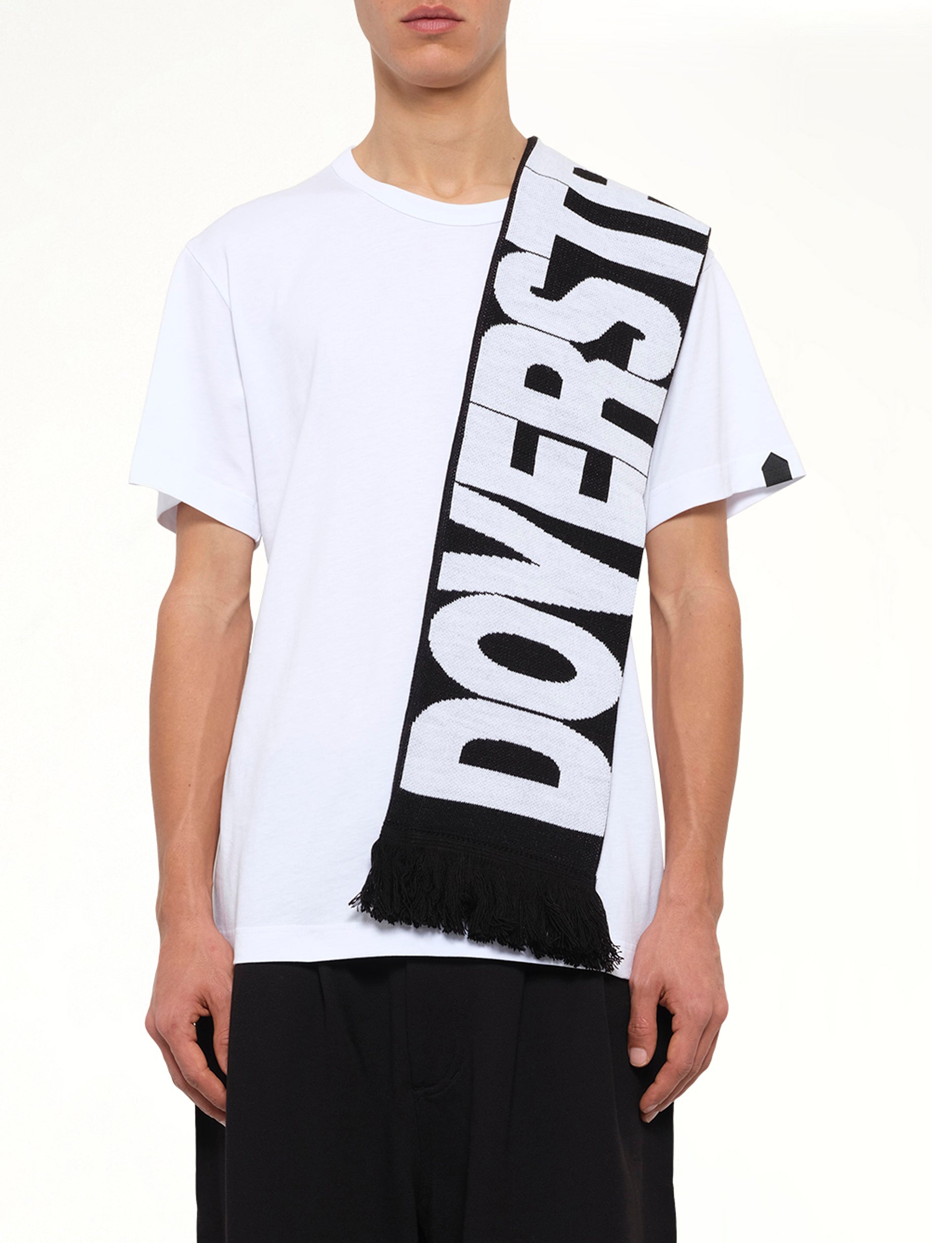 DSM Football Knit Scarf in Black