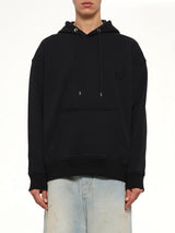 Flower Print Hoodie in Black