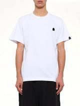 Football Back Print Shortsleeve Knit T-Shirt in White