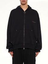 Forest Print Hoodie in Black